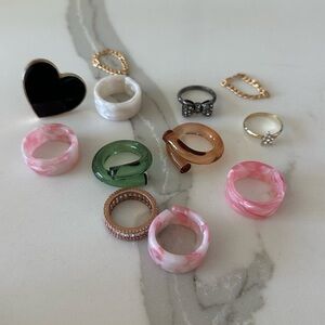 12 Unique Ring Set